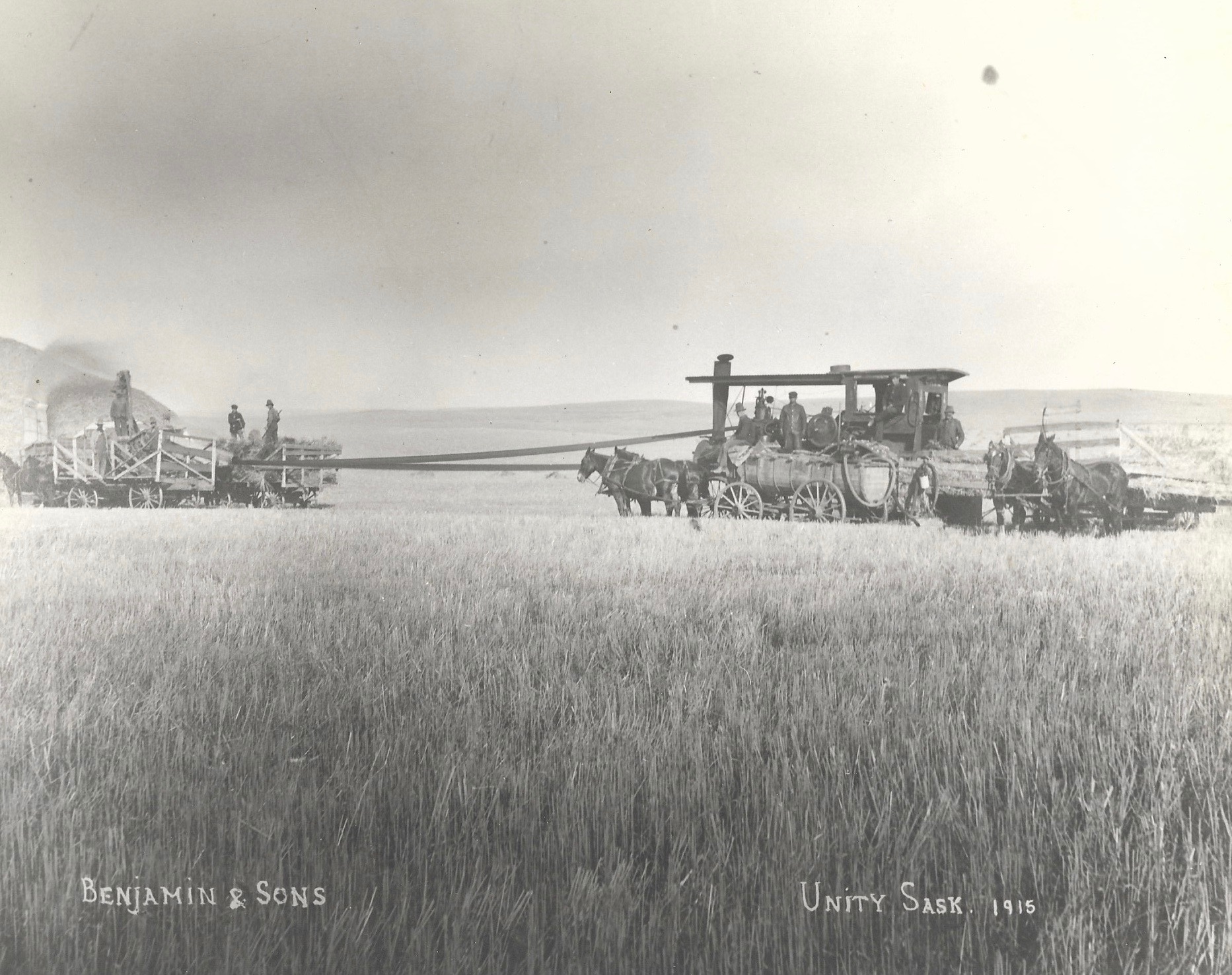 Threshing in Unity Sask 1915